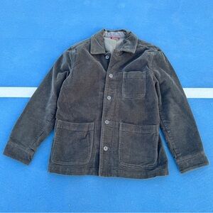 UNTUCKit Jacket Mens Large Corduroy Barnes Green Chore Barn Utility Cotton Coat